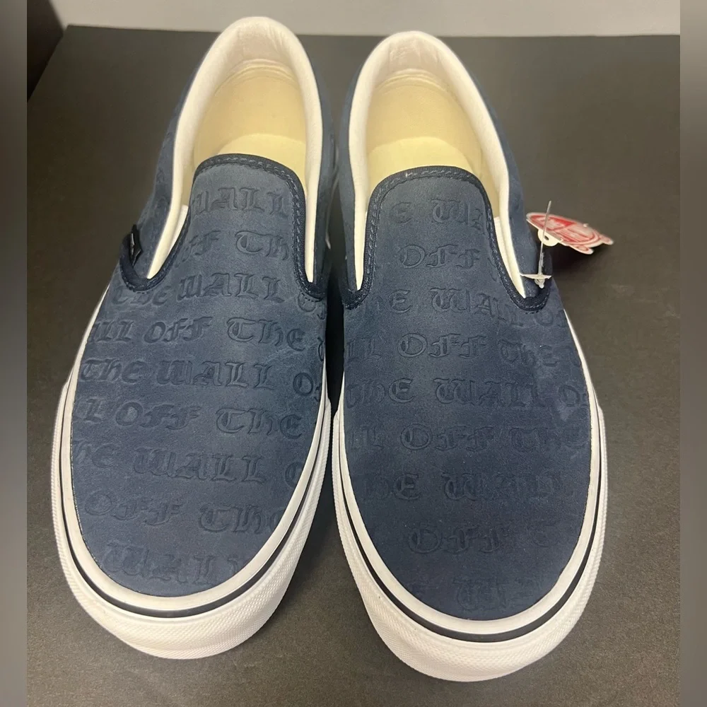 Vans- Blue/White,‎ Men Size:7.5, Womens Size:9, New with tag, no box